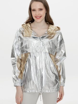 کاپشن زنانه نقره ای یو اس پولو