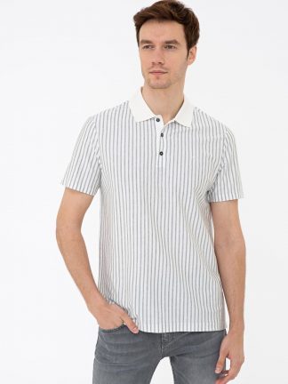 پولوشرت مردانه معمولی سفید کاشارل