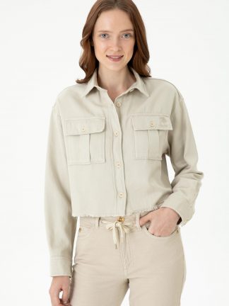 شومیز زنانه طوسی یو اس پولو