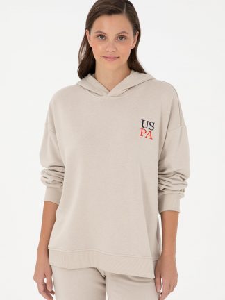 هودی زنانه طوسی یو اس پولو