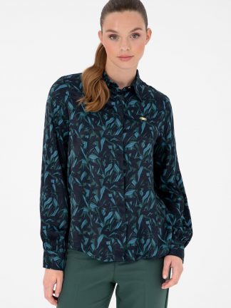 شومیز زنانه سبز تیره یو اس پولو