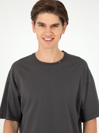 تی شرت مردانه خاکستری تیره یو اس پولو