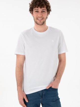 تی شرت مردانه سفید یو اس پولو