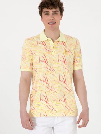 پولوشرت مردانه خاکی روشن یو اس پولو