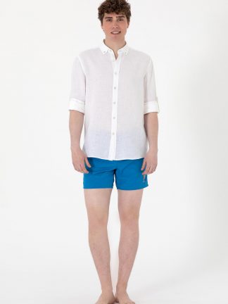 مایو مردانه آبی کوبالت یو اس پولو