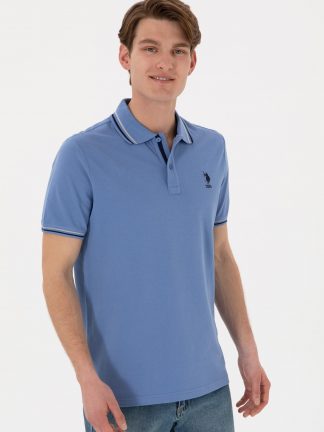 پولوشرت مردانه آبی تیره یو اس پولو