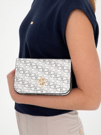 کیف دوشی زنانه سفید یو اس پولو