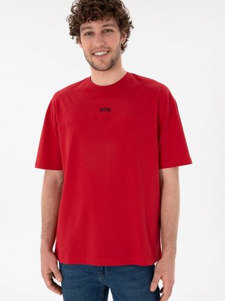 تی شرت مردانه قرمز یو اس پولو