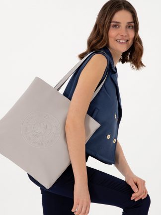 کیف زنانه خاکستری روشن یو اس پولو