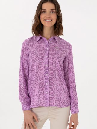 شومیز زنانه ارغوانی یو اس پولو