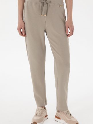 شلوار راحتی زنانه خاکی روشن یو اس پولو