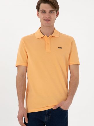 پولوشرت مردانه خربزه ای یو اس پولو