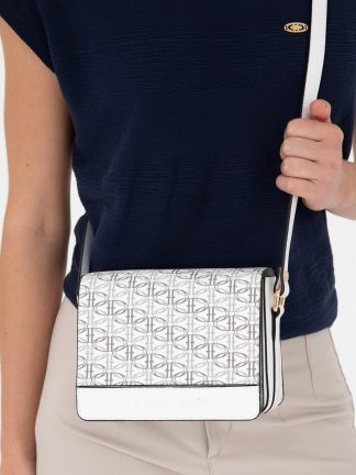 کیف دوشی زنانه سفید یو اس پولو