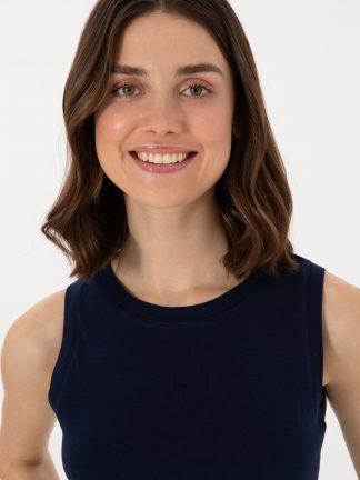 تیشرت زنانه سرمه ای یو اس پولو