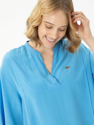 پیراهن و لباس مجلسی زنانه آبی یو اس پولو