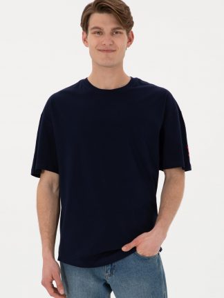 تی شرت مردانه سرمه ای یو اس پولو