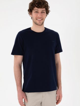 تی شرت مردانه سرمه ای یو اس پولو