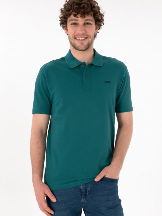 پولوشرت مردانه سبز تیره یو اس پولو