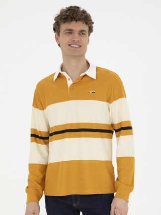 پولوشرت مردانه خردلی یو اس پولو