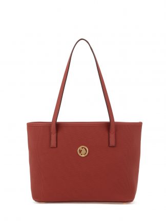 کیف دستی زنانه آجری یو اس پولو