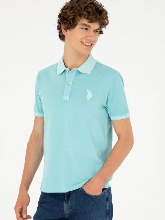 پولوشرت مردانه نعنایی یو اس پولو