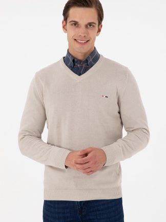 ژاکت مردانه طوسی یو اس پولو