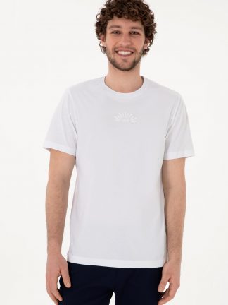 تی شرت مردانه سفید یو اس پولو