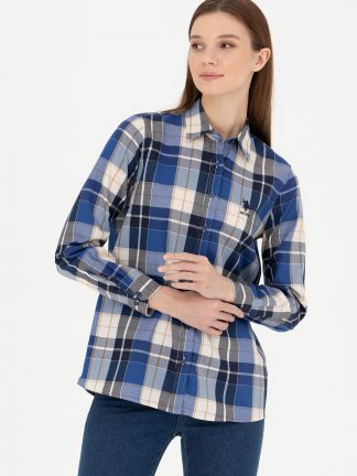 شومیز زنانه سرمه ای یو اس پولو