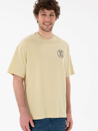 تی شرت مردانه خاکی روشن یو اس پولو