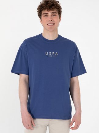 تی شرت مردانه آبی لاجوردی روشن یو اس پولو