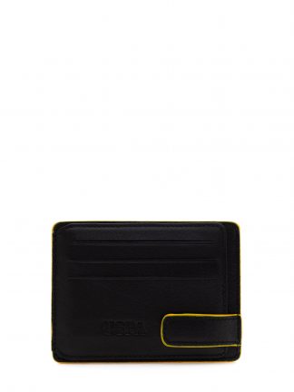 کیف پول و کارت مردانه مشکی یو اس پولو