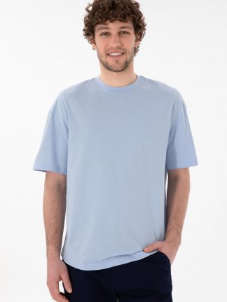 تی شرت مردانه آبی روشن یو اس پولو