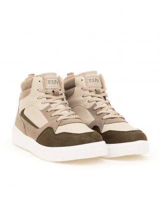 کفش کتانی و اسپرت مردانه خاکی روشن یو اس پولو