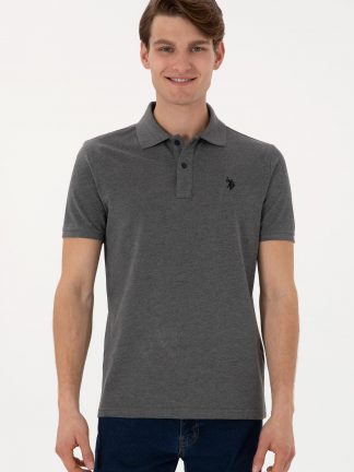 پولوشرت مردانه خاکستری تیره یو اس پولو