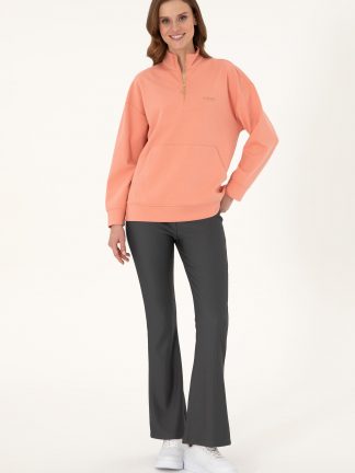 شلوار راحتی زنانه خاکستری تیره یو اس پولو