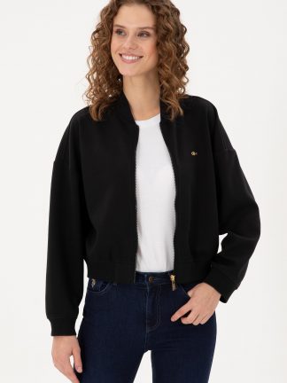 سویشرت زنانه مشکی یو اس پولو