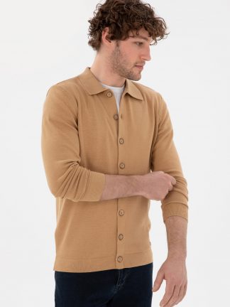 ژاکت مردانه شتری یو اس پولو