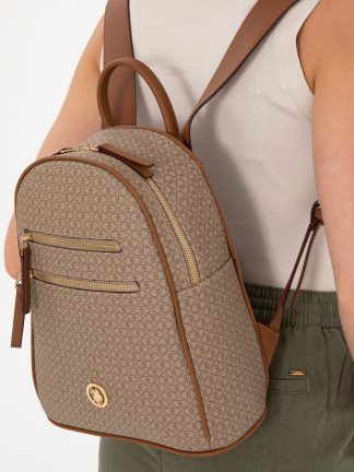 کوله پشتی زنانه بژ یو اس پولو