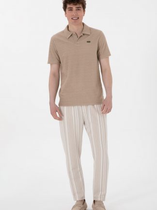 شلوار راحتی مردانه بژ یو اس پولو