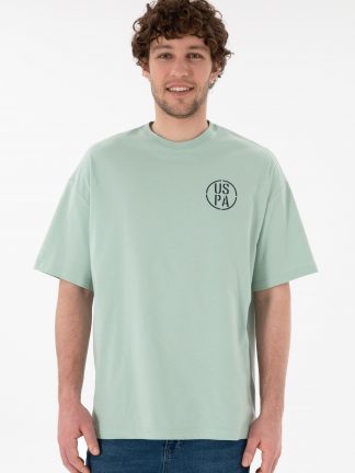 تی شرت مردانه آبی فیروزه ای یو اس پولو