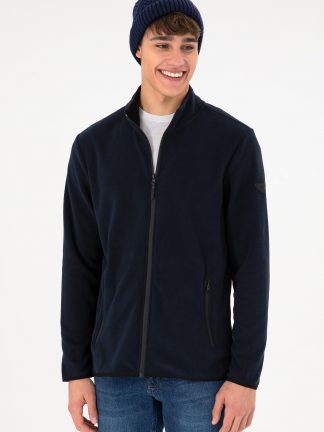 ژاکت مردانه سرمه ای یو اس پولو