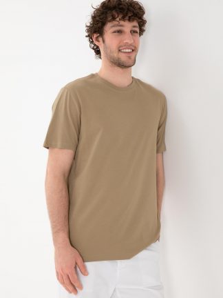 تی شرت مردانه خاکی روشن یو اس پولو