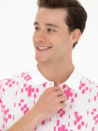 پولوشرت مردانه صورتی یو اس پولو