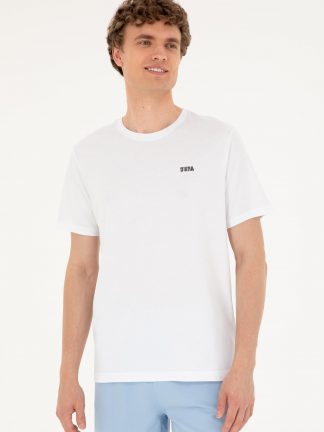 تی شرت مردانه سفید یو اس پولو