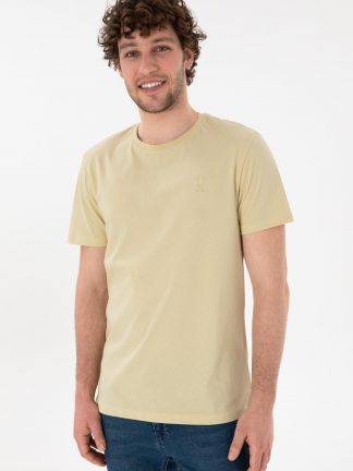 تی شرت مردانه خاکی روشن یو اس پولو