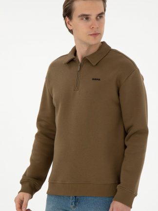 پولوشرت مردانه خاکی روشن یو اس پولو