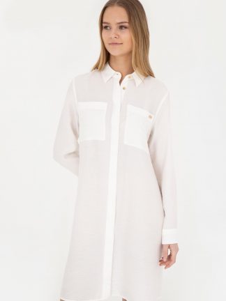 پیراهن و لباس مجلسی زنانه بژ یو اس پولو