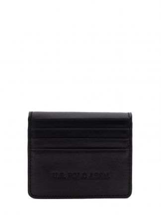 کیف پول و کارت مردانه مشکی یو اس پولو