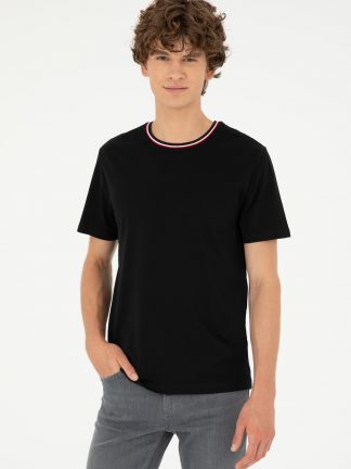 تی شرت مردانه مشکی یو اس پولو