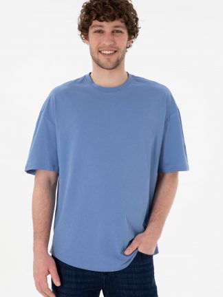 تی شرت مردانه آبی تیره یو اس پولو